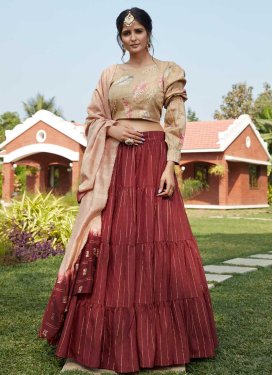 Cotton A Line Lehenga Choli