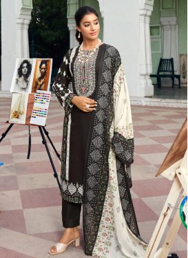 Cotton Blend Pant Style Designer Salwar Kameez