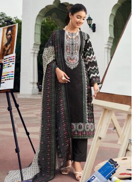 Cotton Blend Pant Style Designer Salwar Kameez For Ceremonial
