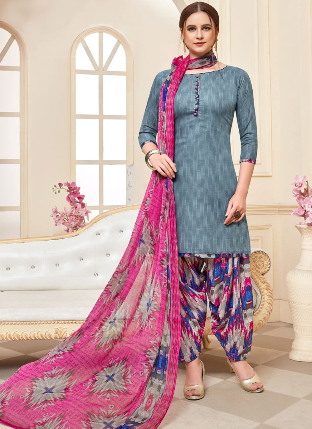 Buy cotton salwar suits on sale online