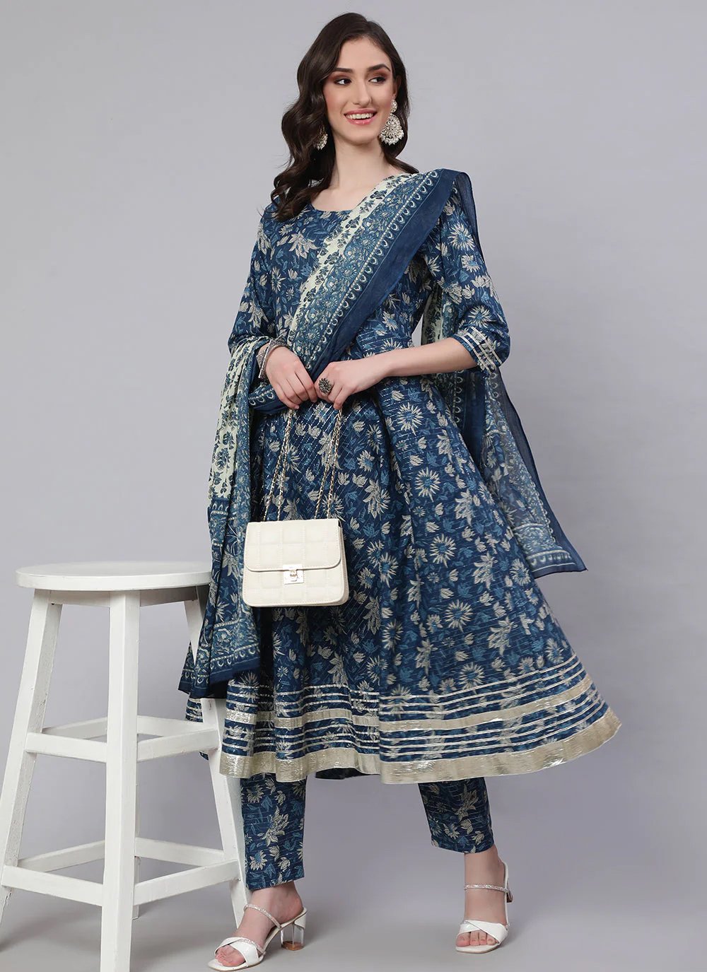 Cotton Digital Print Work Readymade Designer Salwar Suit