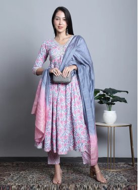 Cotton Digital Print Work Readymade Designer Salwar Suit