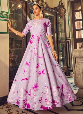 Cotton Embroidered Work Trendy Gown