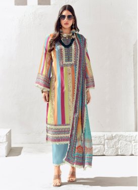 Cotton Lawn Pant Style Designer Salwar Kameez