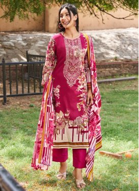 Cotton Lawn Pant Style Designer Salwar Kameez For Festival