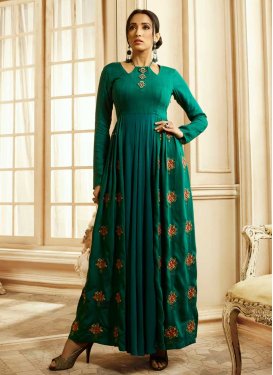 Cotton Readymade Floor Length Gown For Ceremonial