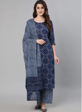 Cotton Readymade Palazzo Salwar Kameez