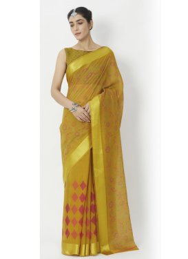 Cotton Silk Designer Contemporary Style Saree For Casual