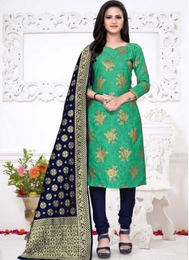 Cotton Silk Woven Work Pant Style Classic Salwar Suit