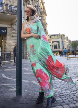 Crepe Silk Designer Contemporary Style Saree