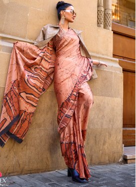 Crepe Silk Designer Contemporary Style Saree For Casual