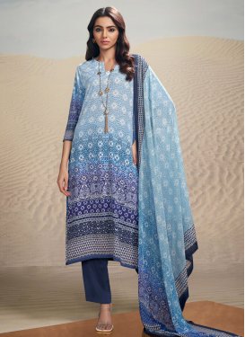 Crepe Silk Designer Straight Salwar Suit