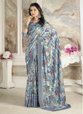 Crepe Silk Designer Traditional Saree For Casual