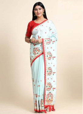 Crepe Silk Designer Traditional Saree For Ceremonial