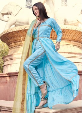 Crepe Silk Pant Style Designer Salwar Kameez