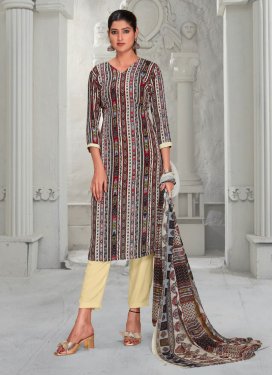 Crepe Silk Pant Style Salwar Kameez