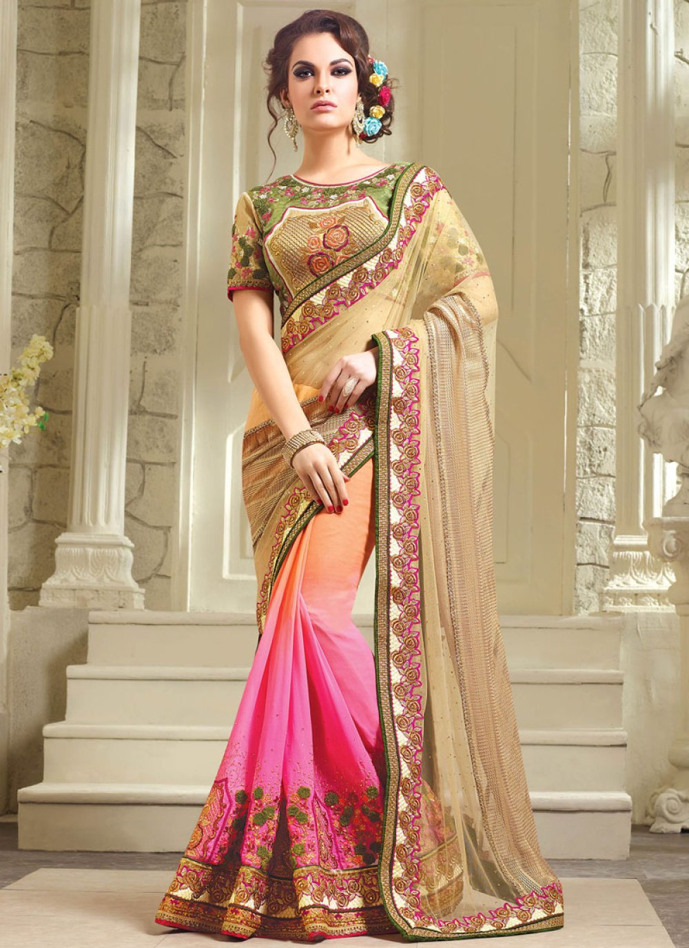 Hot on sale bridal saree