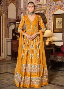 Orange : Gowns: Exclusive Fancy Gowns for Every Occasion