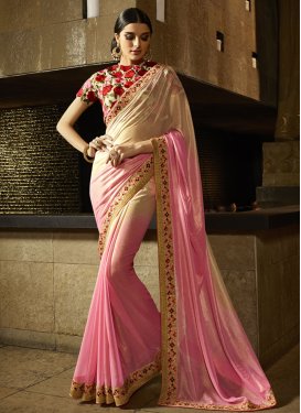 Demure Shimmer Georgette Party Wear Saree