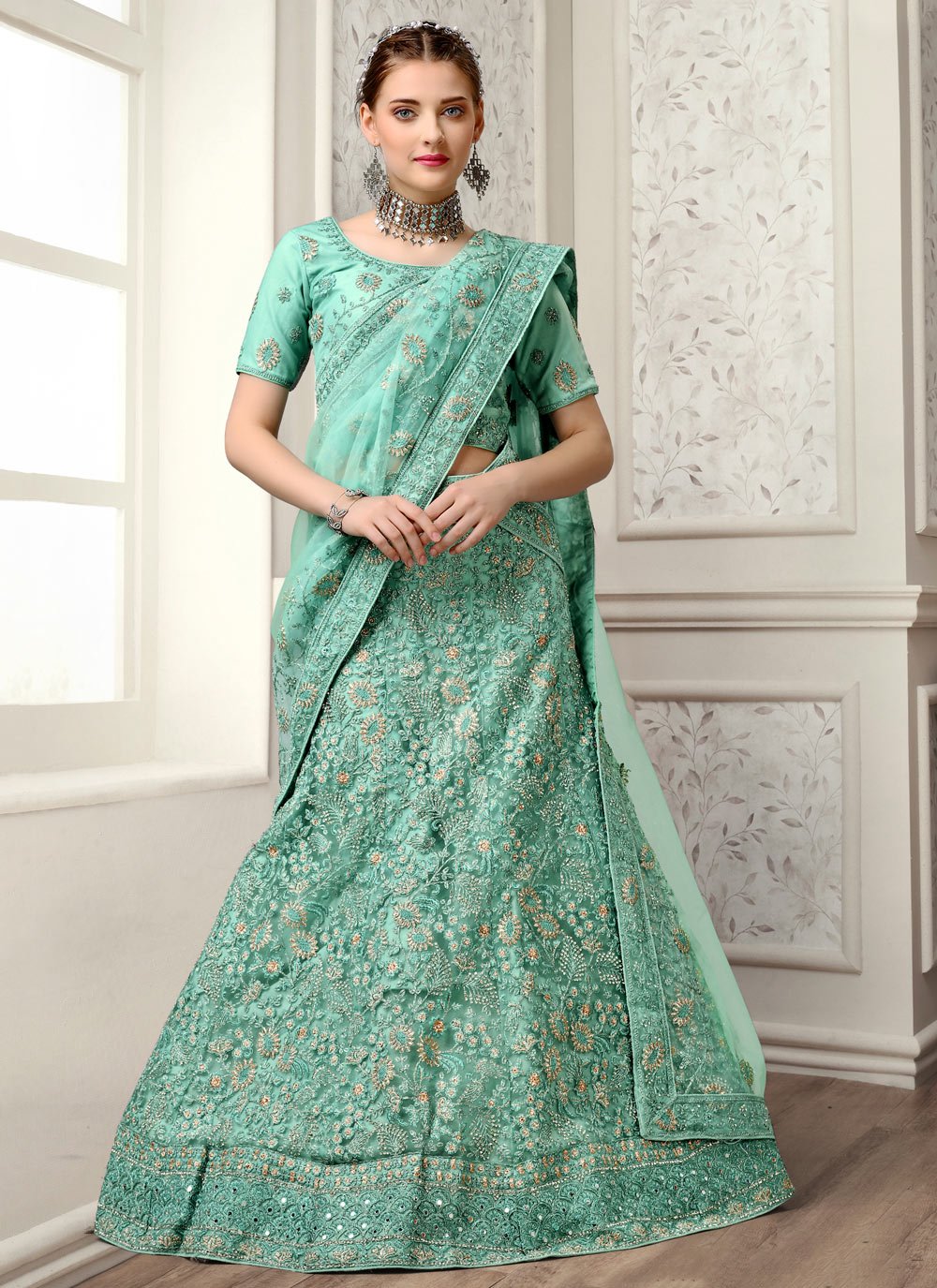 Modest Lehenga Choli: Buy Modest Lehenga Choli for Women Online in USA