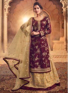 Designer Kameez Style Lehenga For Festival