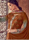 Designer Pakistani Suit Digital Print Cotton in Multi Colour - 1