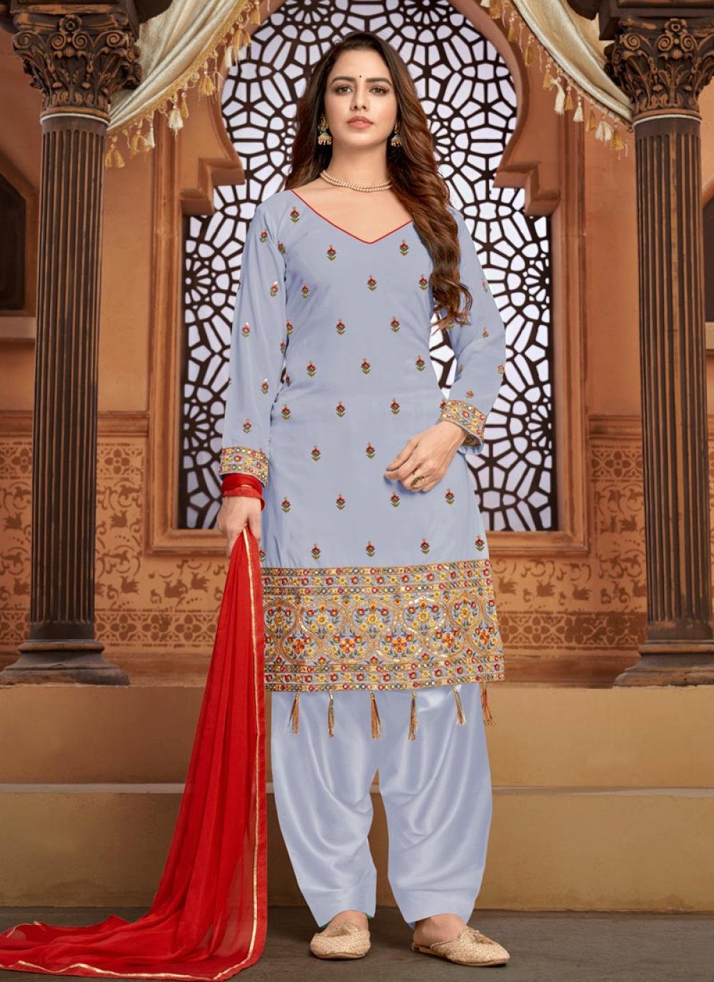 Ready Made Patiala Suits Salwar Suit Blusher - Buy Ready Made Patiala Suits  Salwar Suit Blusher online in India