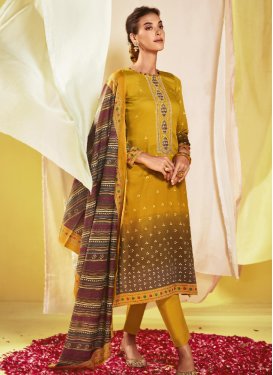Designer Straight Salwar Suit For Ceremonial