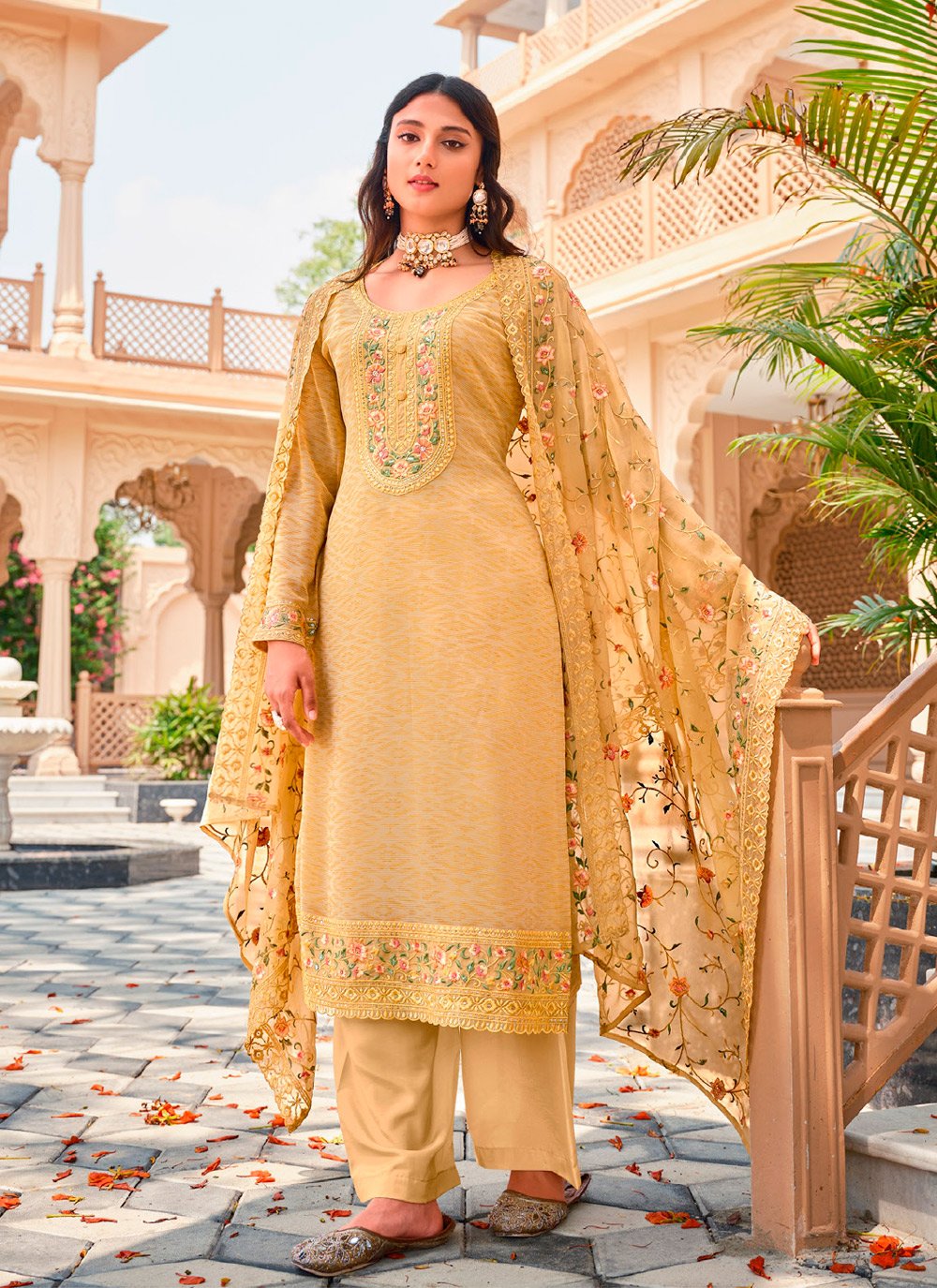 Adorable Rayon Straight Salwar Suit -