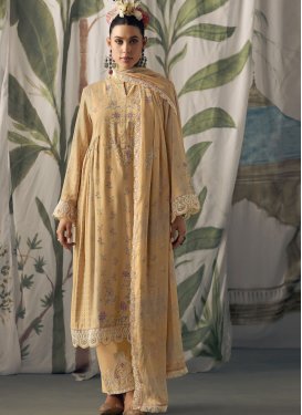 Digital Print Work Chinon Pant Style Designer Salwar Suit
