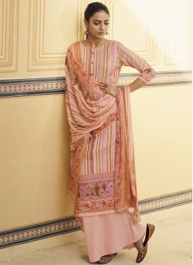 Digital Print Work Palazzo Style Pakistani Salwar Suit