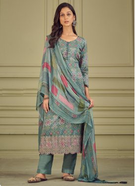 Digital Print Work Pant Style Pakistani Salwar Suit
