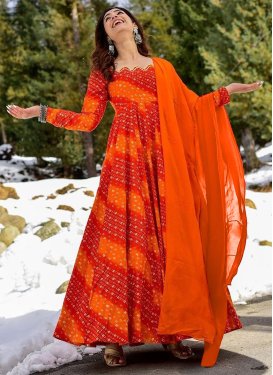 Orange : Gowns: Exclusive Fancy Gowns for Every Occasion
