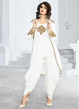 punjabi salwar suit white colour