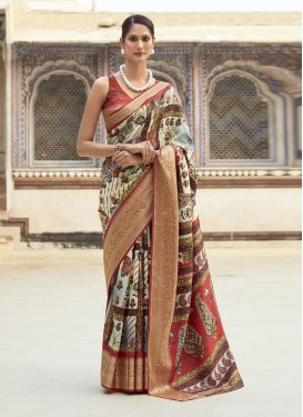 Dola Silk Designer Contemporary Saree For Ceremonial