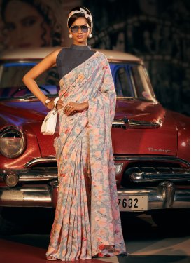 Dola Silk Designer Contemporary Style Saree For Festival