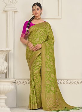 Dola Silk Designer Traditional Saree For Festival