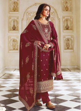 Dola Silk Pant Style Pakistani Salwar Suit