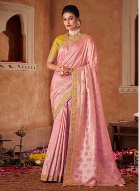 Dola Silk Trendy Designer Saree For Bridal