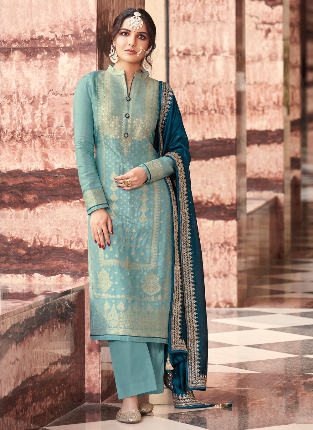 Popular Pant Style Salwar Kameez and Pant Style Salwar Suits online shopping