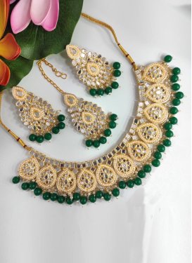 Elegant Mirror Work Necklace Set