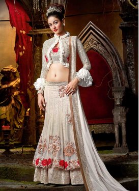 Elegant Net Jacket Style Lehenga Choli