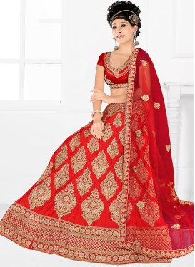 Elegant Red Trendy Designer Lehenga Choli