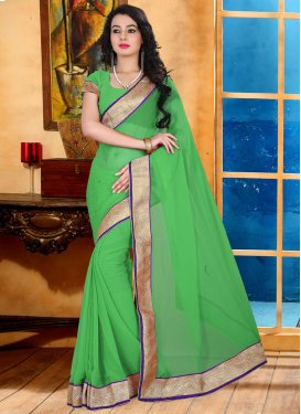Elite Lace And Stone Work Casual Saree