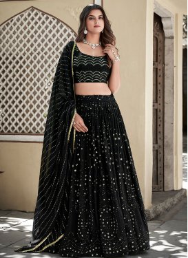 Embroidered Work A Line Lehenga Choli For Party