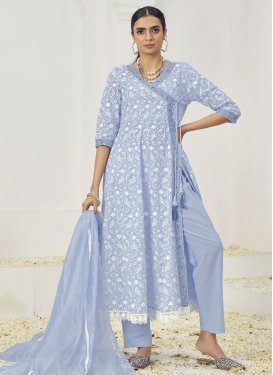 Embroidered Work Cotton Readymade Designer Salwar Suit