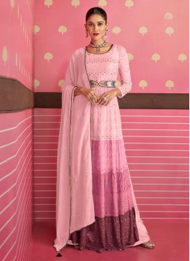 Embroidered Work  Designer Floor Length Salwar Suit