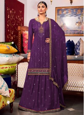 Embroidered Work Designer Kameez Style Lehenga