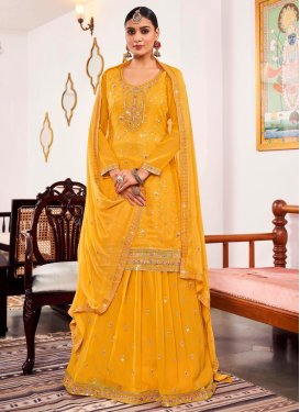 Embroidered Work Designer Kameez Style Lehenga Choli