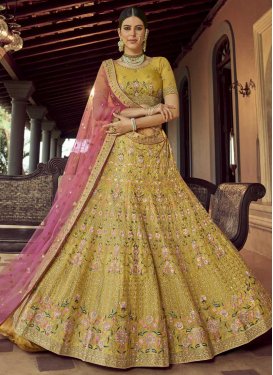 Embroidered Work Designer Lehenga Choli For Bridal